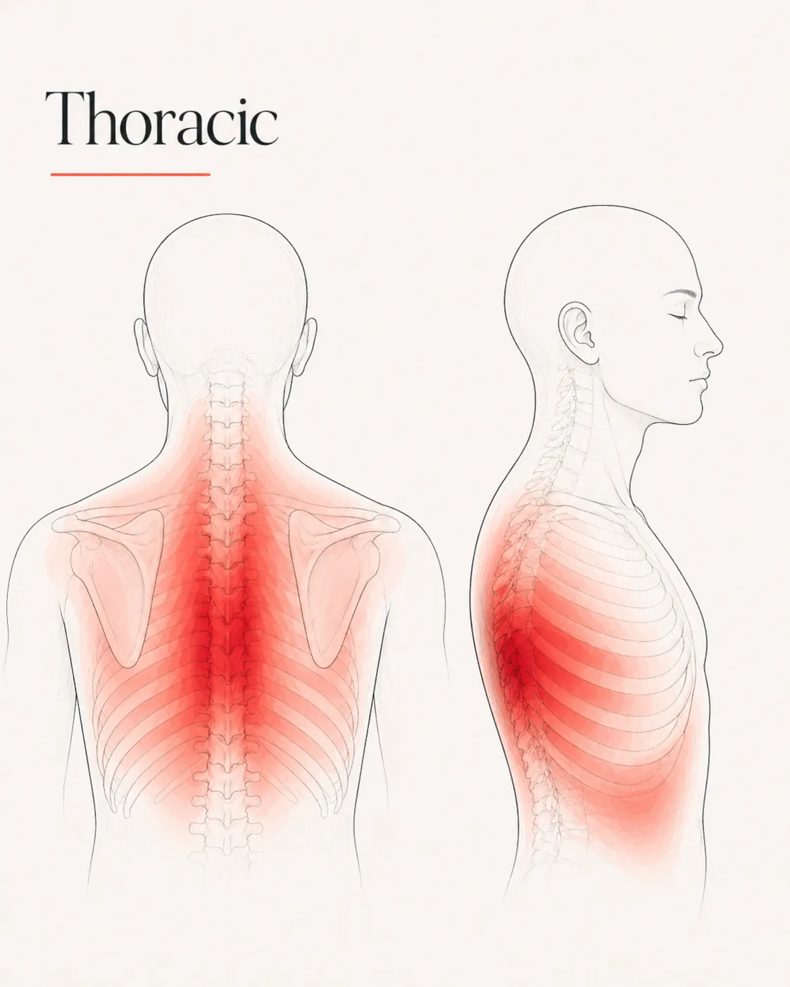 Thoracic pain pattern
