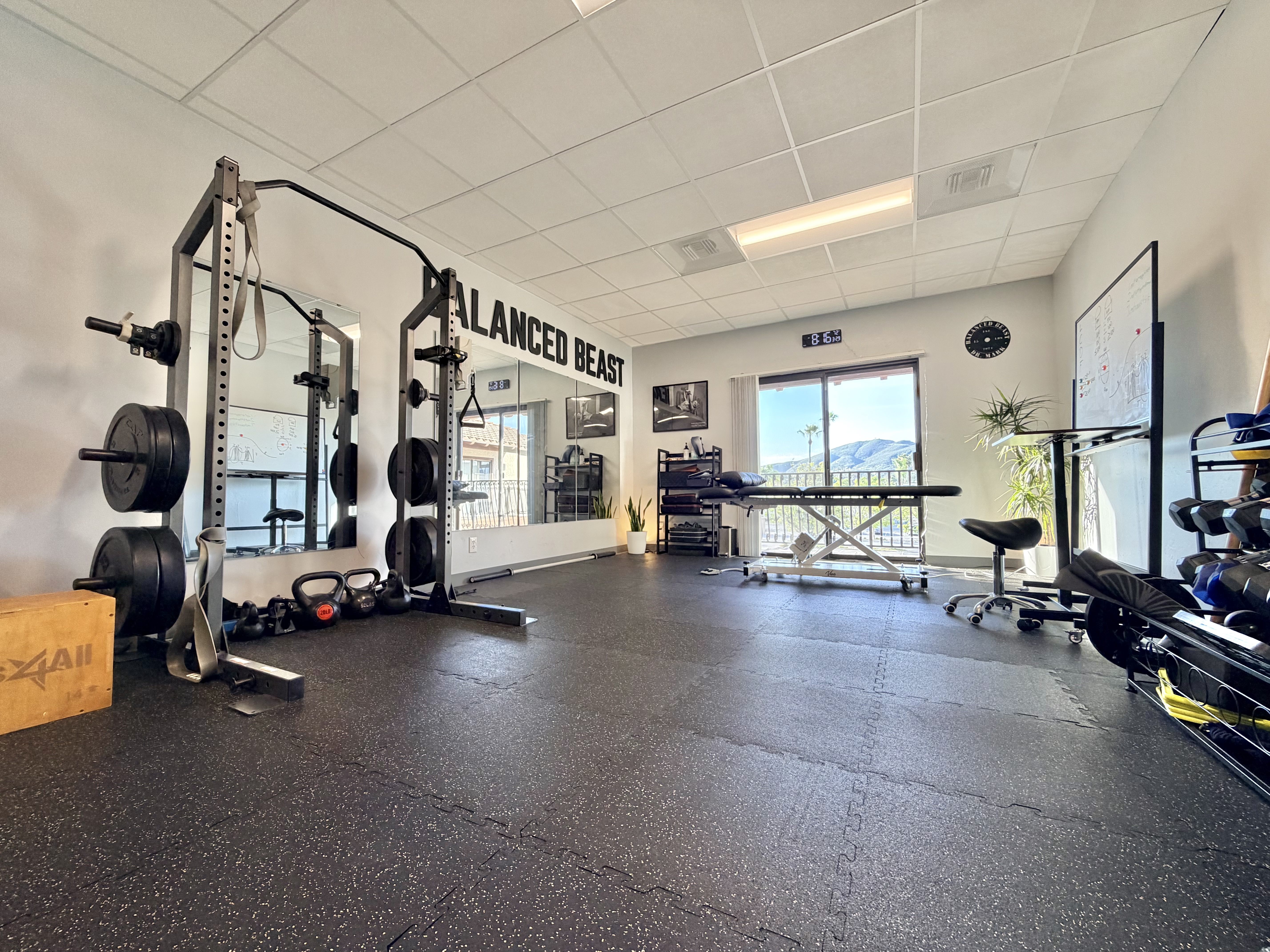 Gym training space